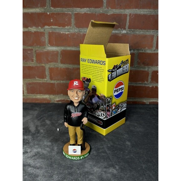 Richmond Flying Squirrels Ray Edwards Number 1 Fan Bobblehead SGA 9-14-2025 - Picture 1 of 11